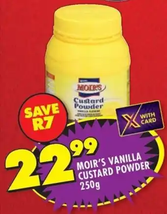 Moir's vanilla custard powder