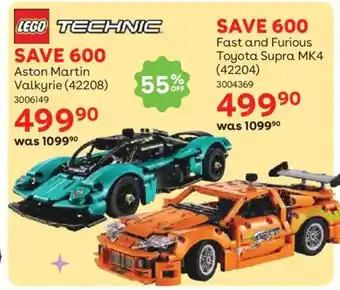 ToysRUs LEGO Fast and Furious Toyota Supra MK4 offer