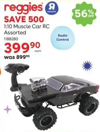 ToysRUs Reggies 1:10 Muscle Car RC Assorted offer