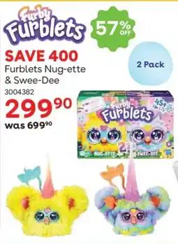 ToysRUs Furby Furblets Nug-ette & Swee-Dee offer