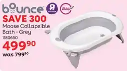 ToysRUs Bounce Moose Collapsible Bath Grey offer