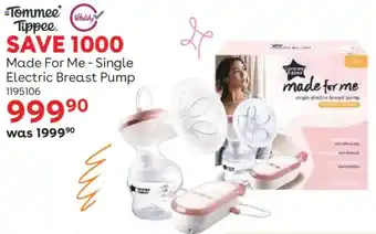 ToysRUs Tommee Tippee Made For Me Single Electric Breast Pump offer