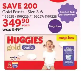 ToysRUs Huggies Gold Pants offer