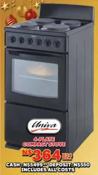 Lewis Univa 4-plate compact stove offer