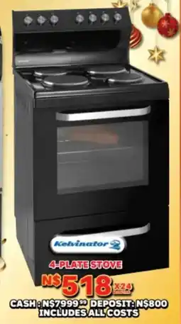Lewis Kelvinator 4-plate stove offer