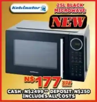 Lewis Kelvinator black microwave offer