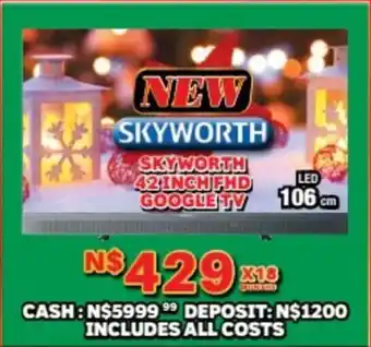 Lewis Skyworth 42 inch fhd google tv offer