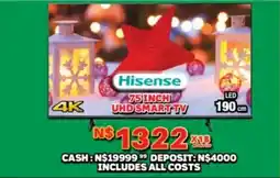 Lewis Hisense 75 inch uhd smart tv offer