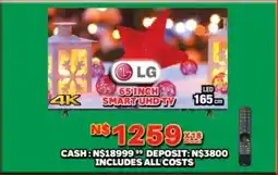 Lewis LG 65 inch smart uhd tv offer