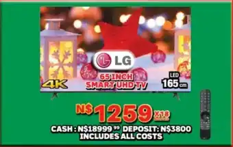 Lewis LG 65 inch smart uhd tv offer