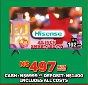 Lewis Hisense 40 inch smart led tv offer