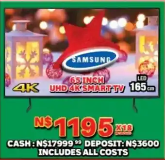 Lewis Samsung 65 inch uhd 4k smart tv offer