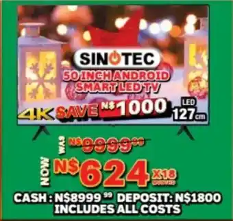 Lewis Sinotec 50 inch android smart led tv offer