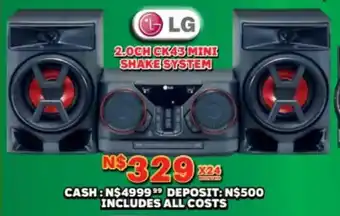 Lewis LG 2.0ch ck43 mini shake system offer