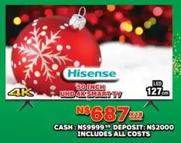 Lewis Hisense 50 inch uhd 4k smart tv offer