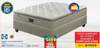 Russells Sealy phuket 137cm double bed set offer