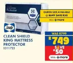 Russells Sealy clean shield king mattress protector offer
