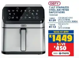 Russells Defy stainless steel air fryer offer