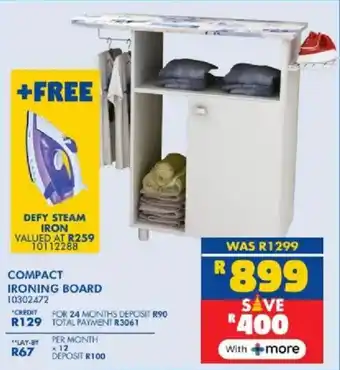 Russells Compact ironing board offer