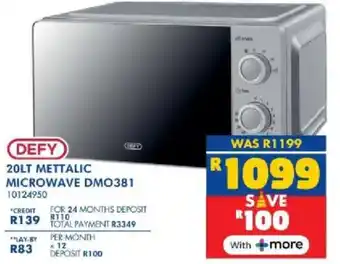 Russells Defy metallic microwave offer