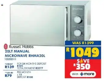 Russells Russell hobbs manual microwave offer
