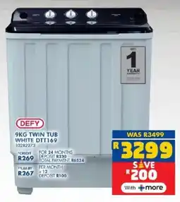 Russells Defy twin tub white offer