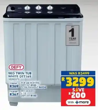 Russells Defy twin tub white offer