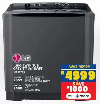 Russells LG twin tub grey offer