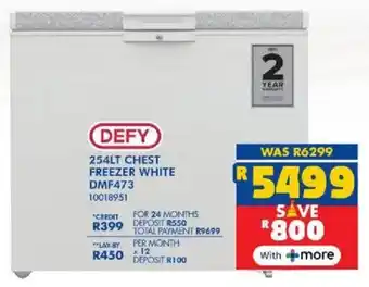 Russells Defy chest freezer white offer