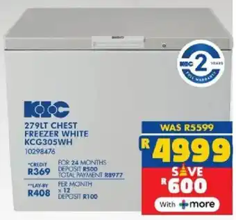 Russells KIC chest freezer white offer