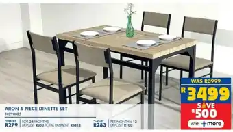 Russells Aron dinette set offer