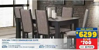 Russells Tuscan dining room suite offer