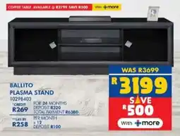 Russells Ballito plasma stand offer