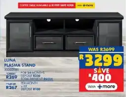 Russells Luna plasma stand offer