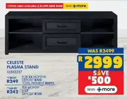 Russells Celeste plasma stand offer