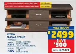 Russells Kenya plasma stand offer