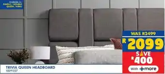 Russells Trivia queen headboard offer