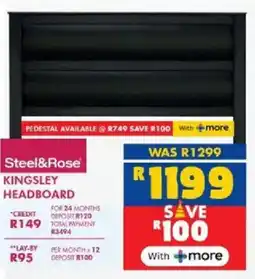 Russells Steel&Rose Kingsley Headboard offer