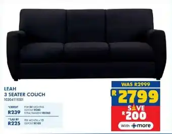 Russells Leah 3 seater couch offer
