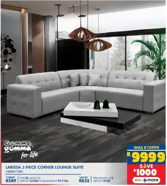 Russells Gomma gomma larissa corner lounge suite offer