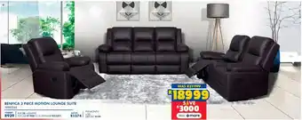 Russells Benfica motion lounge suite offer
