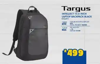 Russells Targus intellect 15.6 inch laptop backpack black offer