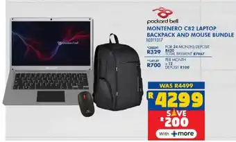 Russells Packard bell montenero c82 laptop backpack and mouse bundle offer