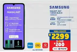 Russells Samsung galaxy a07 128gb black offer