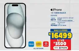 Russells iPhone 15 128gb black offer