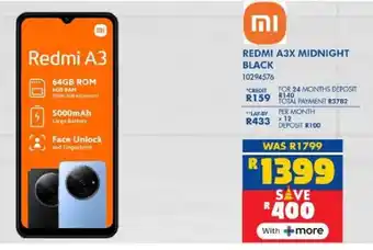 Russells Redmi a3x midnight black offer
