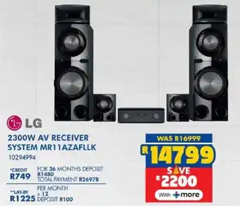 Russells LG 2300w av receiver system offer