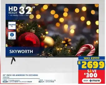 Russells Skyworth 32" inch hd android tv-32e5400h offer