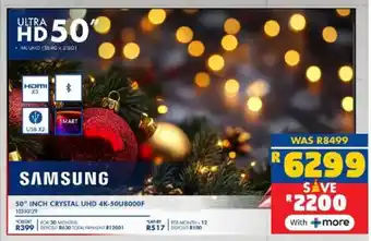 Russells Samsung 50 inch crystal uhd 4k-50u8000f offer