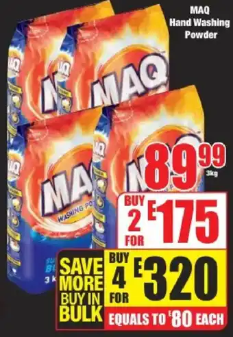 Boxer MAQ Hand Washing Powder offer